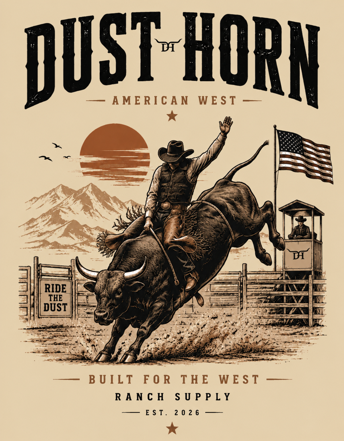 T-shirt Dust Rider
