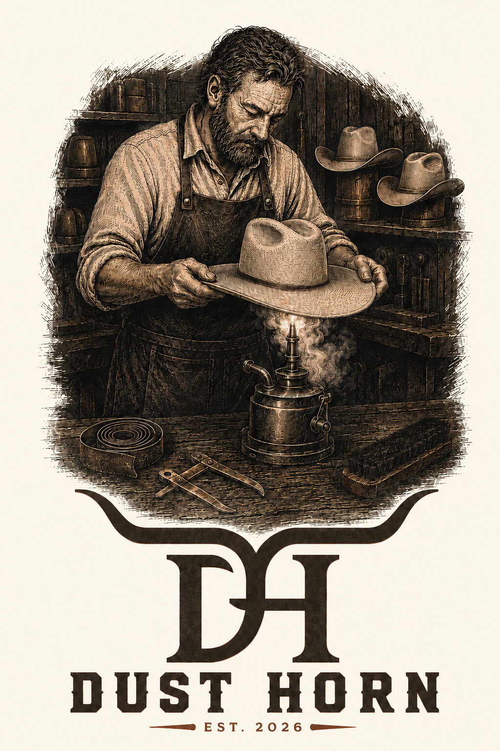 T-shirt Dust Horn — Le Chapelier du Ranch