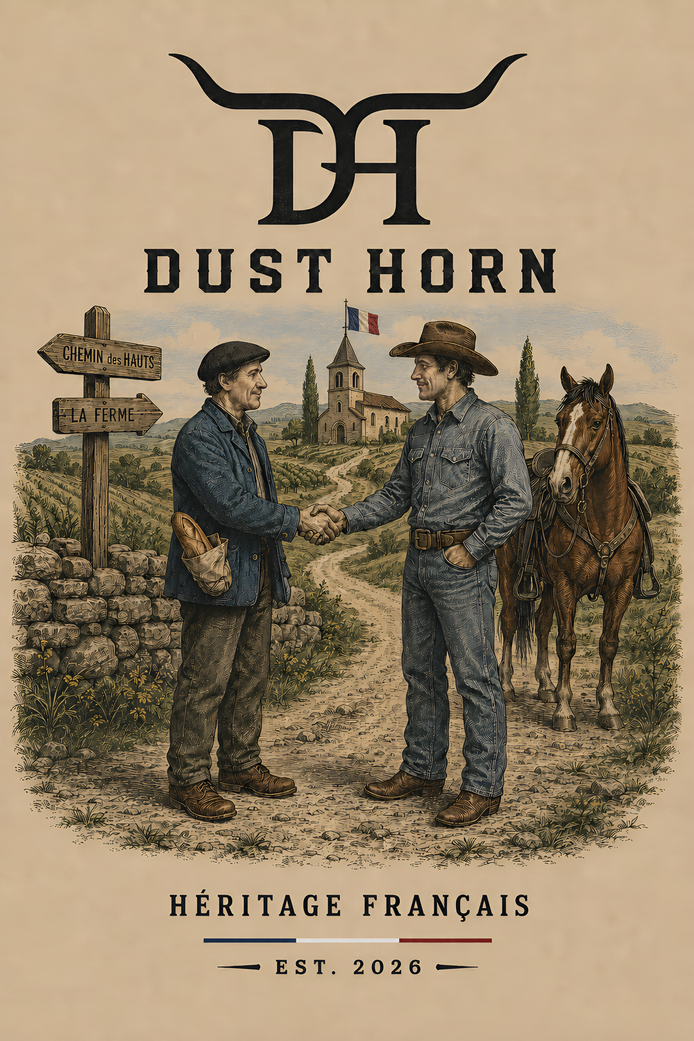 T-shirt Dust Horn — The French Trail