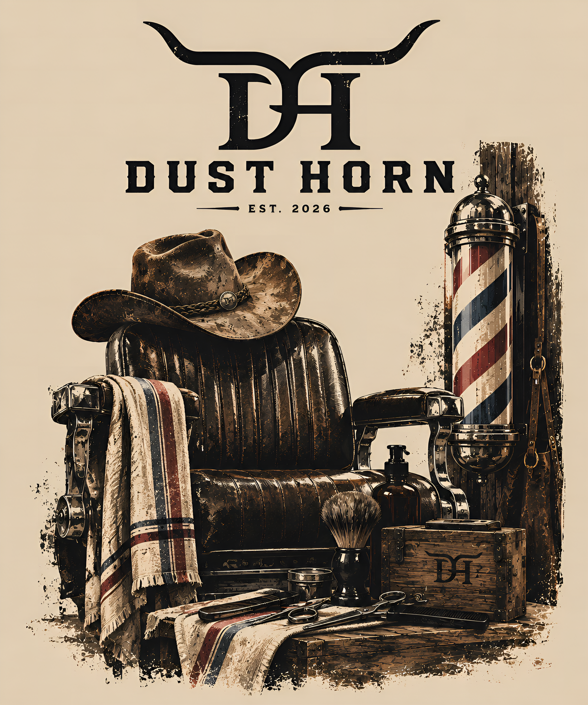 T-shirt The Western Barber