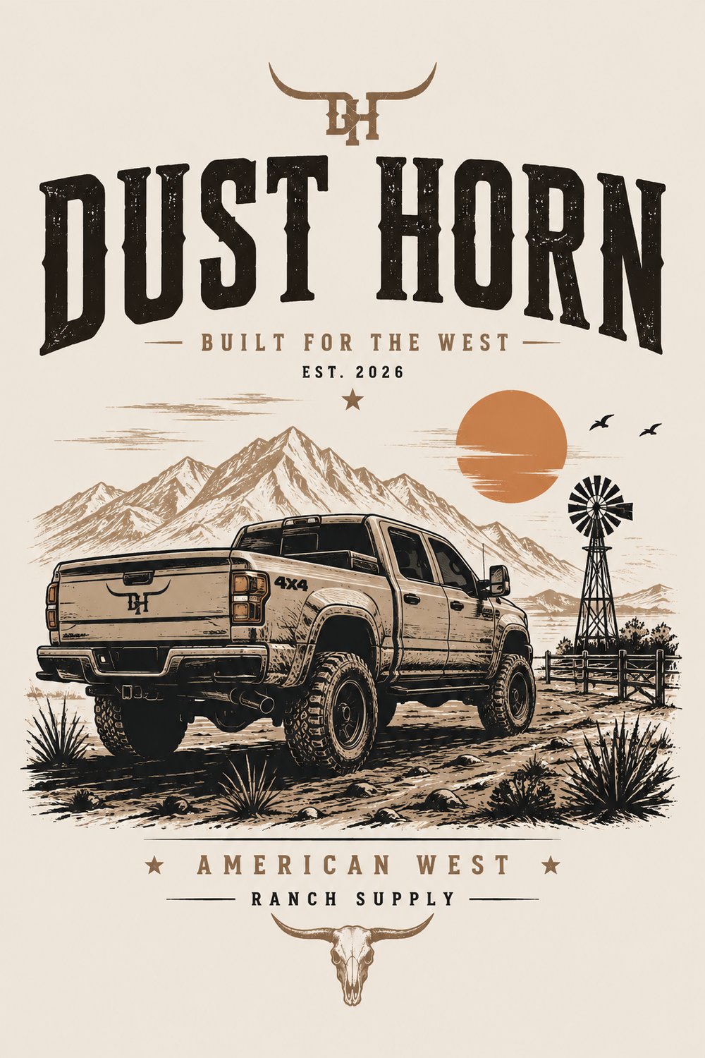 T-shirt Dust Horn – Dust Trail 4×4