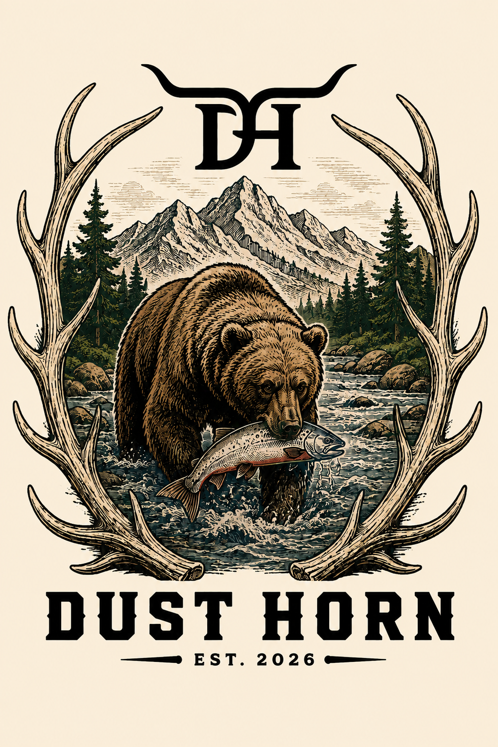 T-shirt Dust Horn — Wild River Grizzly